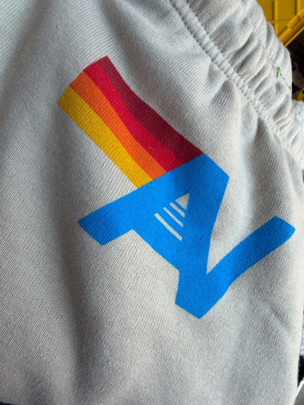 Womens Aviator Nation Neutral Sand Sweatpants - Picture 9 of 16
